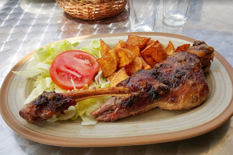 slow roast lamb at Es Verger